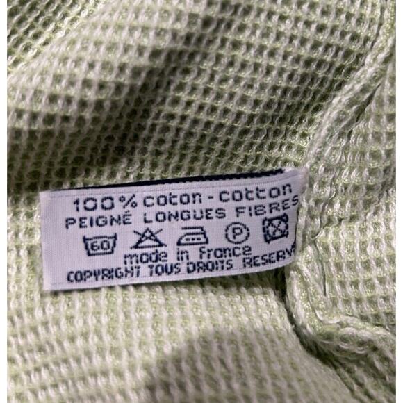 Le Jacquard Francais XS/S? BATHROBE Cotton Waffle Knit SPRING GREEN FRANCE V24 - Picture 8 of 16